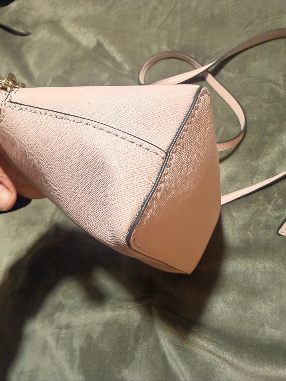 MICHAEL KORS Pale Pink Saffiano Leather Crossbody Bag - Picture 5 of 9